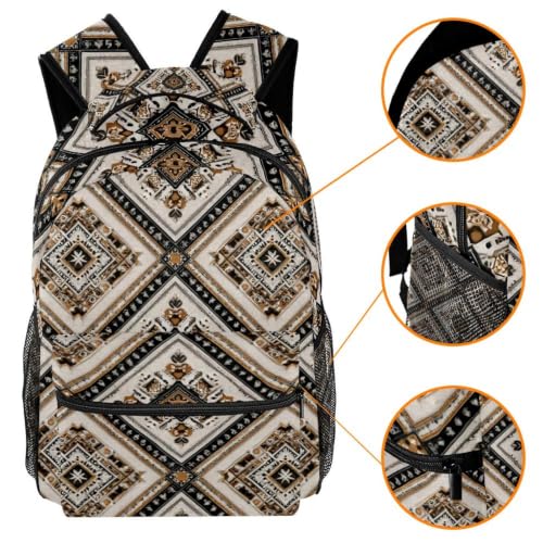 Mochila impermeable escolar con flores y protector de laptop 3