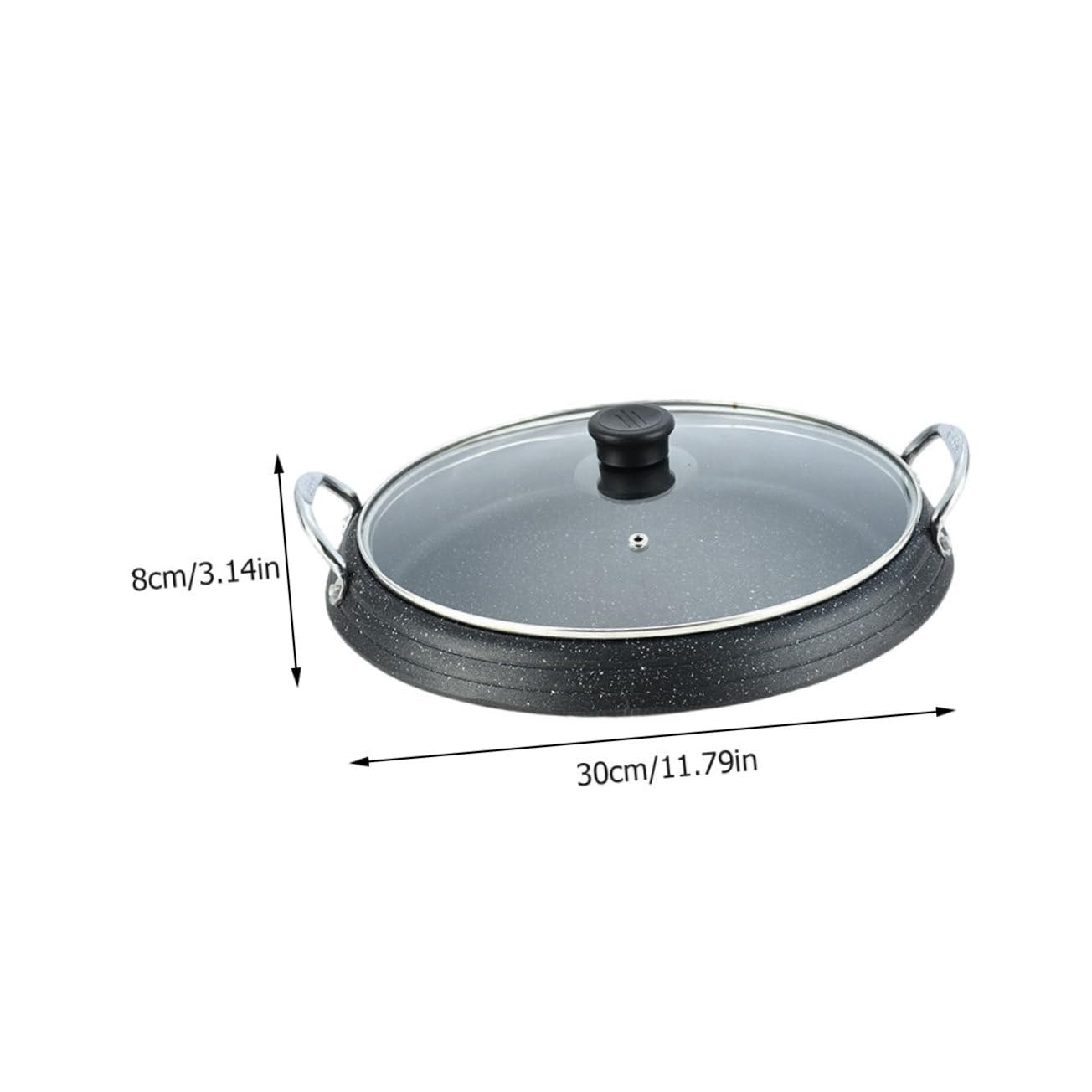 Happyyami 1Pc Non Stick Baking Tray for Outdoor Cooking Versatile Bbq Grill Plate for Camping for Korean Bbq and Hotpot Easy to Clean