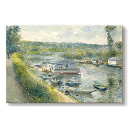 Pierre | Wash House Boat at Bas Meudon | Canvas Wall Art | LT626