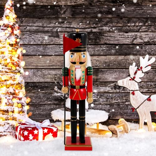 Casse-Noisette Bois Rouge Idée Cadeau Déco de Table Noël - 8