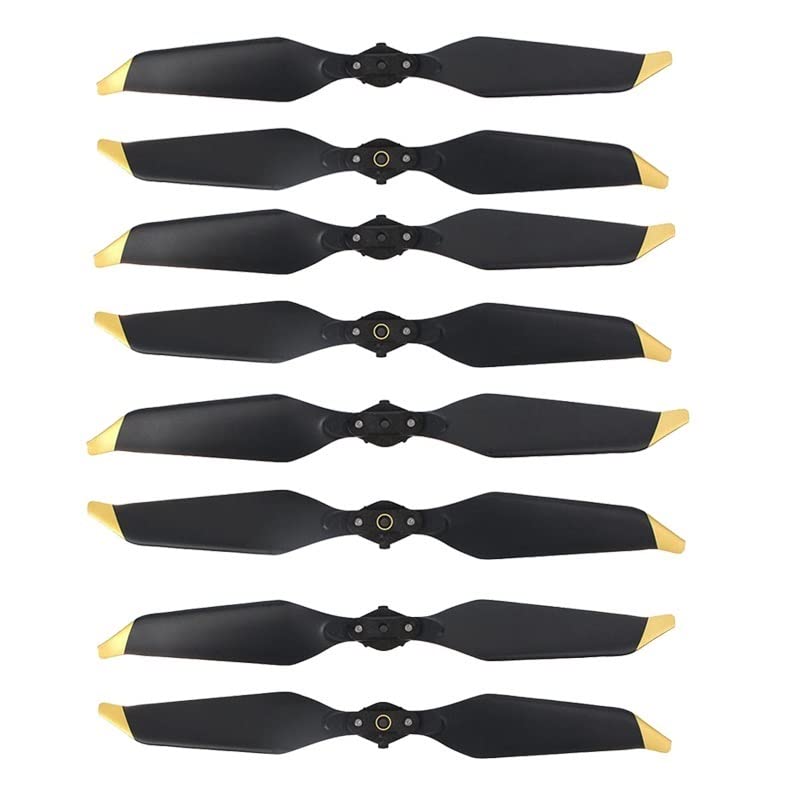 JYJYGDM Piezas de Drones 4 Pares Mavic Pro Platinum 8331 Hélice Hélices de liberación rápida de bajo Ruido (Dorado/Plateado) for Accesorios dji Mavic Pro(Gold)