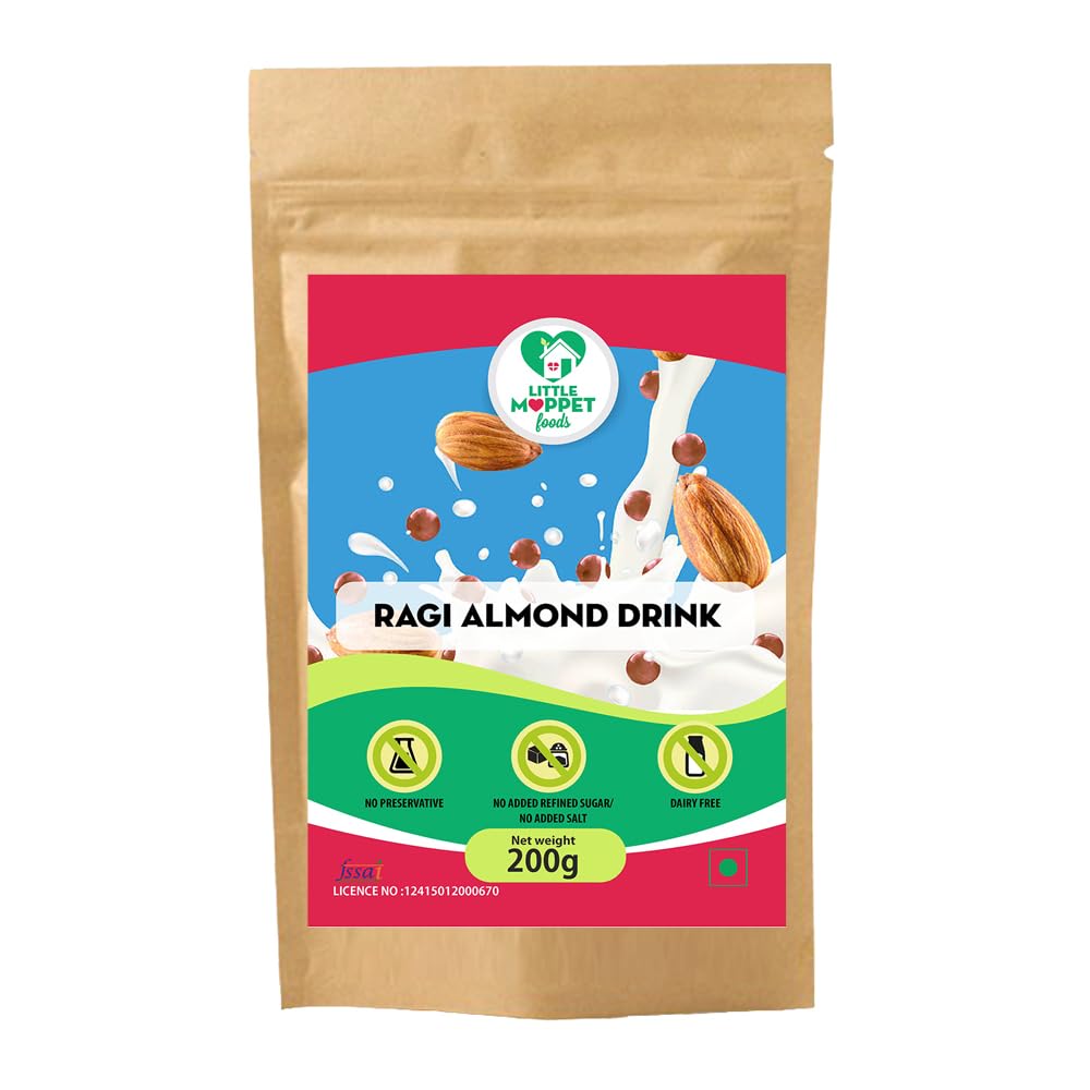 Little Moppet Foods Ragi Almond Drink Mix - 200g-image-40