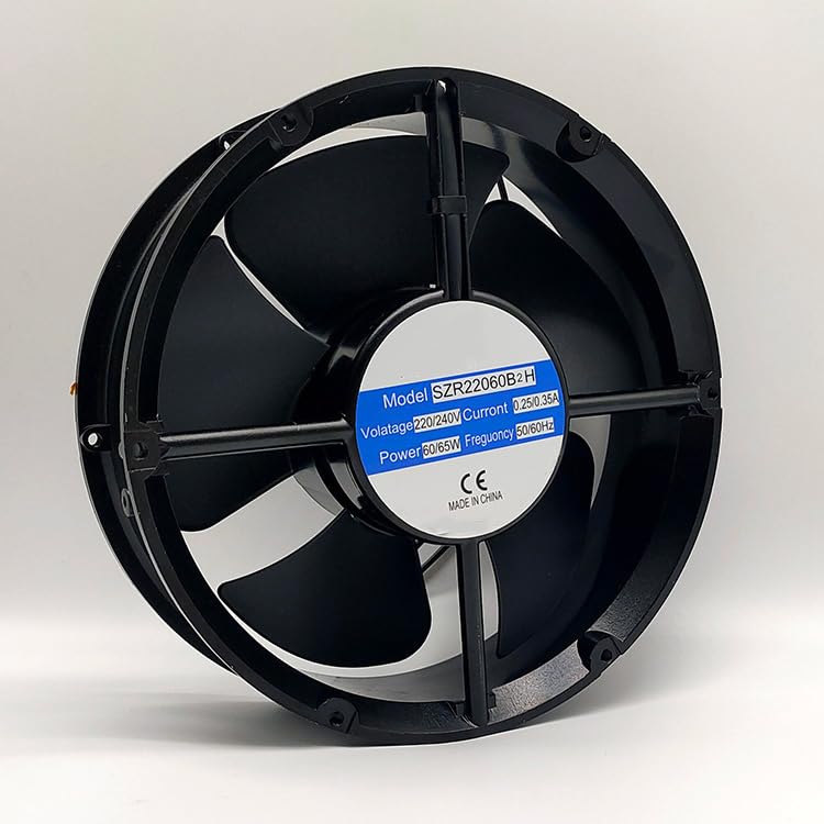 SZR22060B2H 220V 0.25/0.35A 60/65W 220x220x60mm Full circular metal flow fan Cooling fan