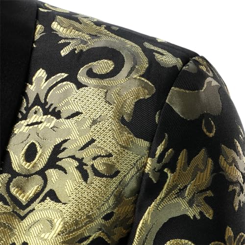 Men's Suit Texture Tuxedo Blazer Business Banquet Wedding Stage Performance Street Coat2