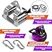 Zipline Kit for Kids and Adutls, Stainless Steel Pulley,Slackline 56ft with Zipline,Zip Lines for Backyard，Zip Line Kit with Climbing Rope Swing