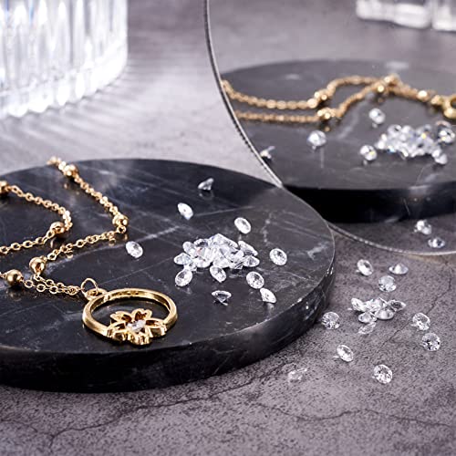 Cheriswelry 50pcs 4mm Crystal Clear Diamond Cubic Zirconia Cabochons Faceted Loose CZ Stones Rhinestone for Jewellery Crafts Making - Image 4
