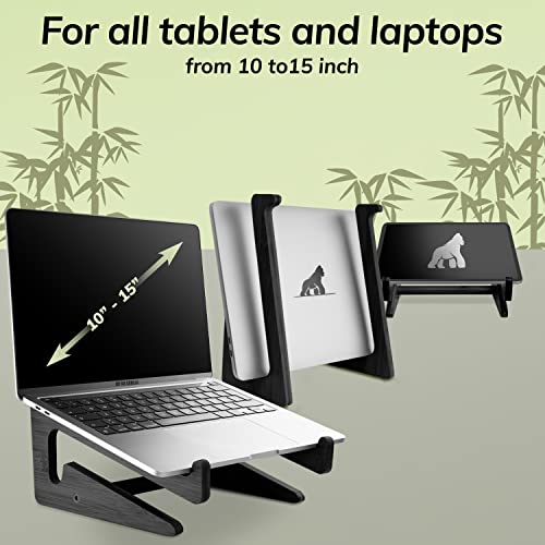 MY FAT GORILLA Bamboo Laptop Stand, Ergonomic Universal Holder for ...