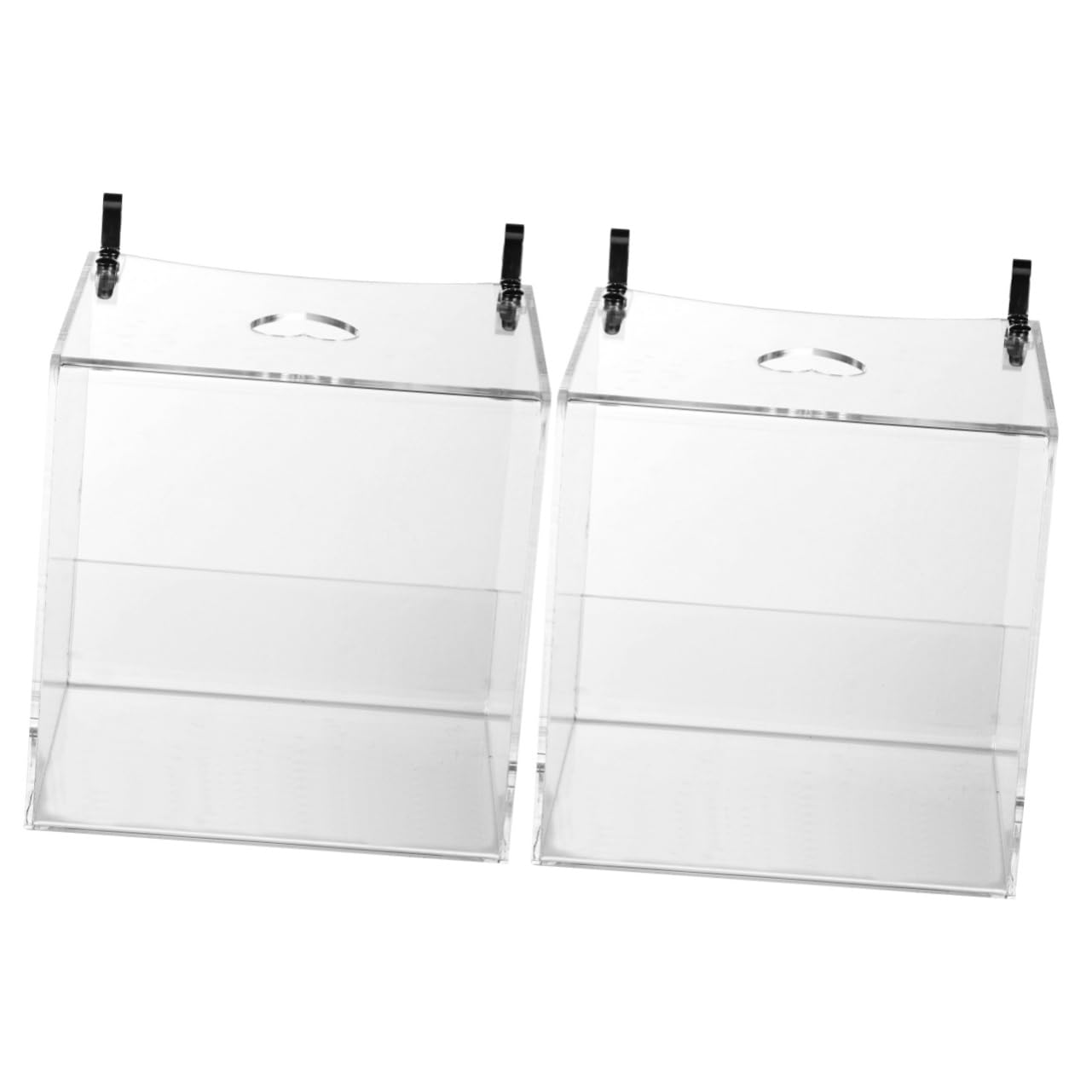 POPETPOP 2 Piezas Pila para pájaros Cubo de baño para pájaros Cuenco de baño para pájaros comedero pajaros Bird Feeder bañera Cubo de baño para Loros de baño de Aves Jaula Caja de baño