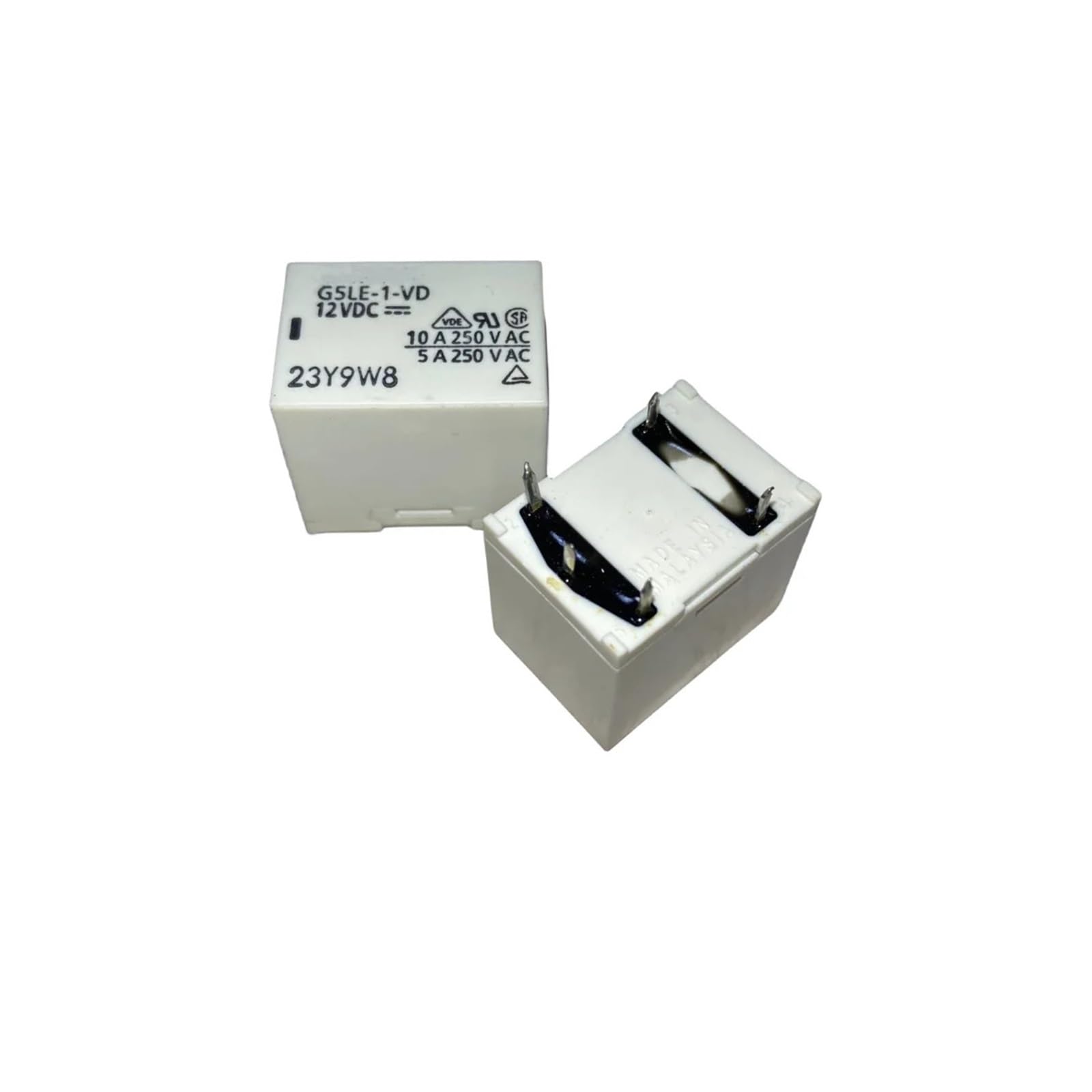 ICXLPMC 5PCS G5LE-1-VD G5LE-1-VD-12VDC RELAY 12VDC 10A 250VAC DIP-4PIN
