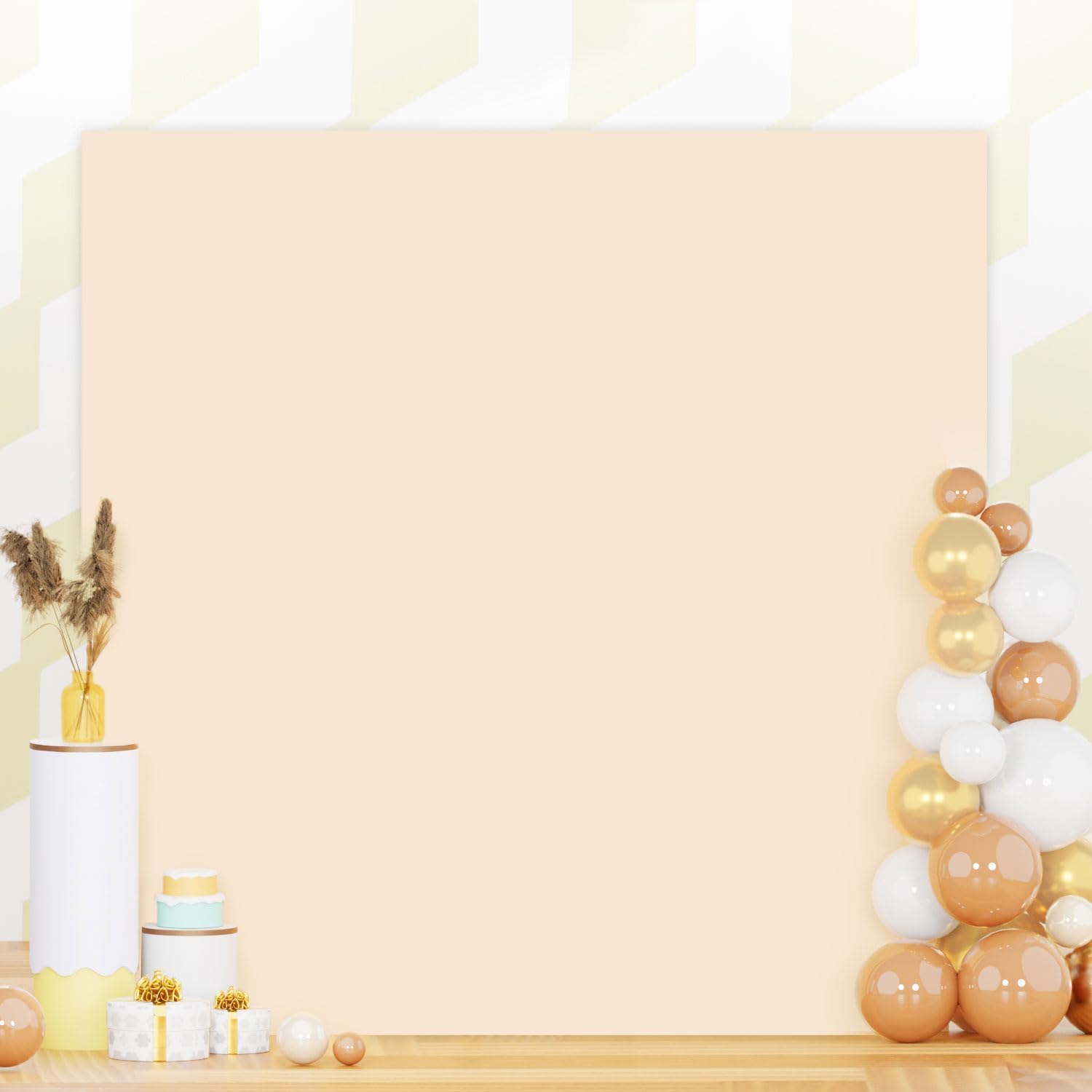 Square Arch Stand Cover 6.6x6.6FT Spandex Fitted Wedding Arch Cover Beige Arch Backdrop Cover Arch Frame Covers Stretchy Backdrop Balloon Arch Cover for Birthday Baby Shower Decor Outdoor 6.6FT Beige