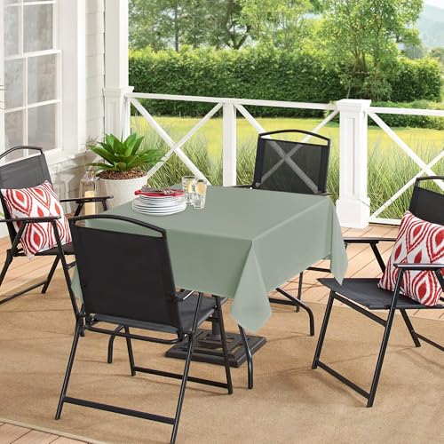 Image of sancua Small Square Tablecloths, Sage Green Table Cloth, 36x36 Inch