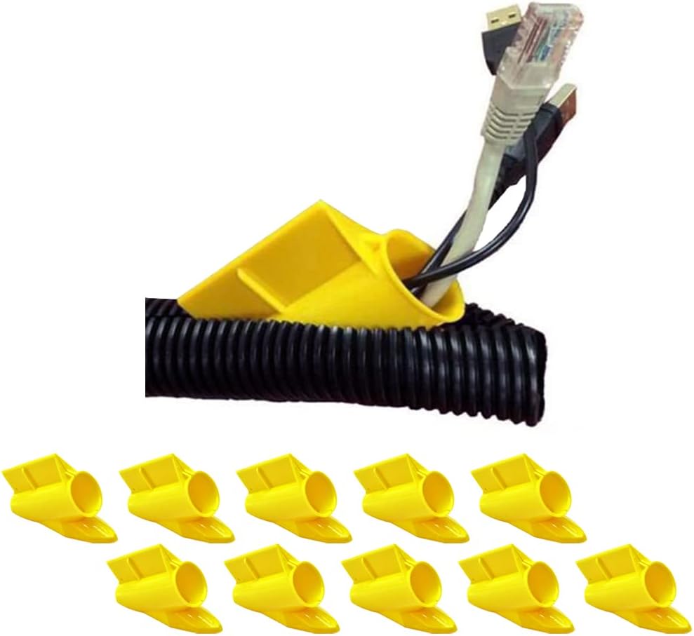 Electriduct Yellow Loom Tool - Cable Insertion for Large Bundles from 1/2" to 1" (10 Pack)