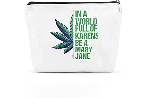 TBT Inspired Green Leaves Lovers Gift Makeup Bag for Marijuana Lovers