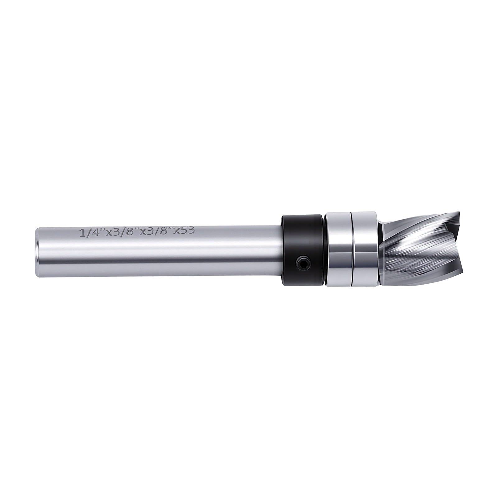 Duokon Fraise à Affleurer Hélicoïdale, Diamètre de Coupe 3/8 Po, 3 Lèvres