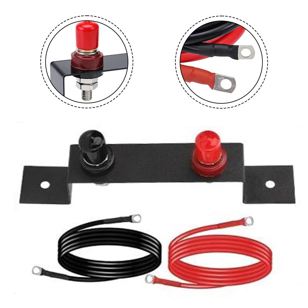 1,2 m do akumulatora Jump Post Miedź do zestawu relokacyjnego akumulatora 4AWG/5AWG do UTV, ATV, samochodów, ciężarówek, kamperów, traktorów, łodzi
