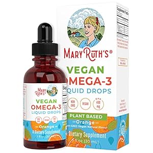 Omega 3 Liquid Drops | 400mg DHA Per Serving | Omega 3 Supplement for Immune Support, Overall Health | for The Whole Family | 1oz