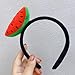 CRZQXOUR Bohemian Watermelon Slice Headband - Summer Festival Headpiece for Women, Tropical Fruit Theme Hair Accessory for Photo Props, Party Favors and Costume Events