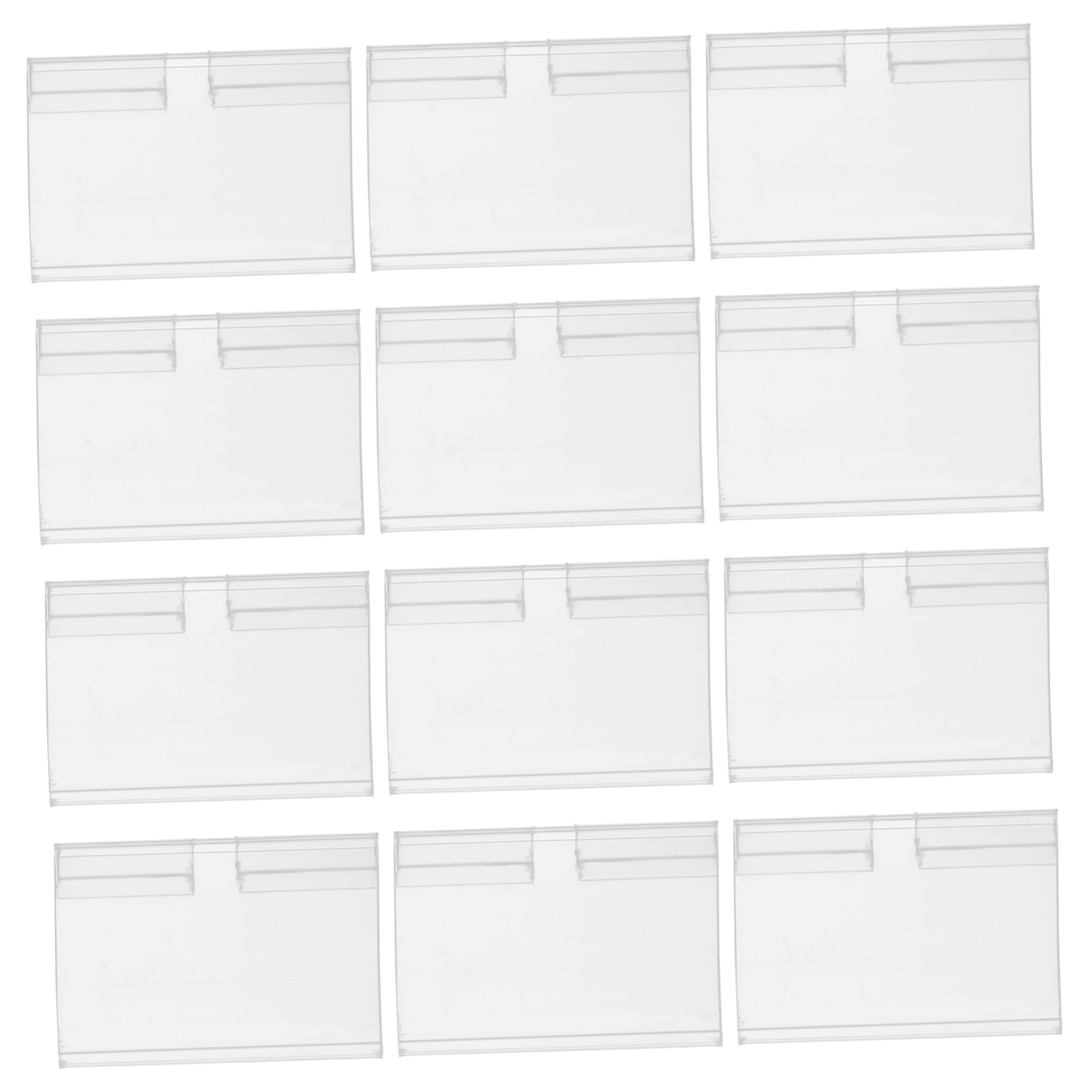 Porta Cartellini in Plastica per Scaffali Prezzi 50 Pezzi