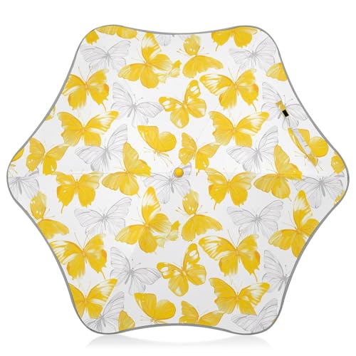 Parapluie jaune pour enfants bloquant la pluie et les rayons du soleil