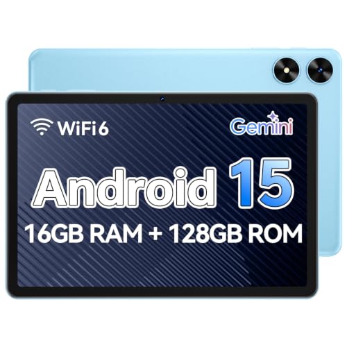 Image of Tablet 10 inch, Android 15 Tablet, Blue