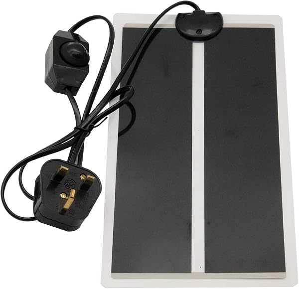 Lucky Farm 7W Reptile Vivarium Heat Mats Pets Heating Pad for for Turtle,Snakes,Lizard,Gecko Plants Seeding Heat Pads Adjustable Amphibian Tank Warmer,UK Plug (7W 14x28 cm) - 1