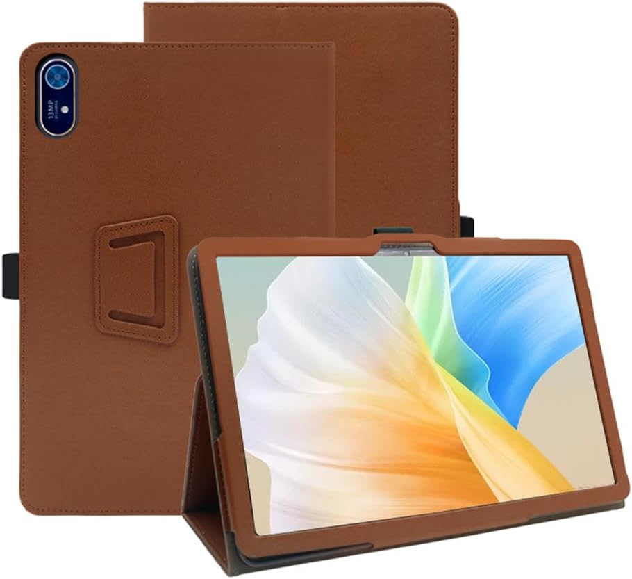 Compatible with Acer Iconia Tab p11 10-INCH Tablet case, Full Coverage Ultra Slim PU Leather Cover Case Folding Stand Cover Protective Tablet Cover with Hand Strap Magnet (Rose red)