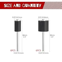 Vista 3 de WMYCONGCONG 252 PCS Drum Sander Set Including 180 240 320 600 Grits Sanding Drums with Drum Mandrels for Dremel Rotary Tool