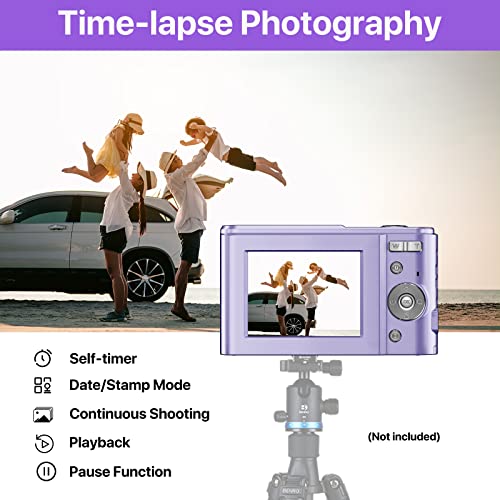 Digital Camera For Kids Girls And Boys - 1080P Fhd Digital Camera 36Mp Lcd Screen Rechargeable Students Compact Camera Kid Camera With 16X Digital Zoom Vlogging Camera For Teens, Kids (Purple) #TOP4