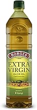Borges Extra Virgin Olive Oil - 1L PET |Unrefined & Cold Pressed Oil|Packed in Spain |75% MUFA | Rich in Antioxidants | Ideal For low heat cooking like sauteing & grilling, salad dressing
