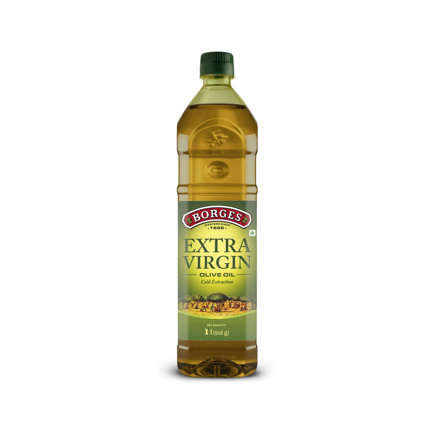 Borges Extra Virgin Olive Oil – 1L PET |Unrefined & Cold Pressed Oil|Packed in Spain |75% MUFA | Rich in Antioxidants | Ideal For low heat cooking like sauteing & grilling, salad dressing