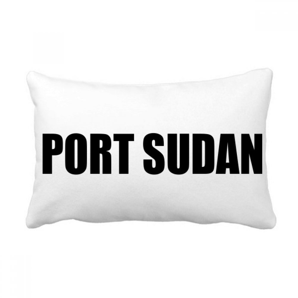 Coussin Port Soudan 40x60 cm oreiller lombaire multicolore décoratif pour canapé salon