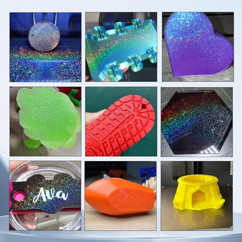 Image of IdeaFormer-3D Rainbow Starry PEY+Textured PEI Build Plate for Bambu Lab A1 Mini, Double Sided PEY PEI Spring Steel Sheet 184x184mm for Bambu A1 Mini 3D Printers