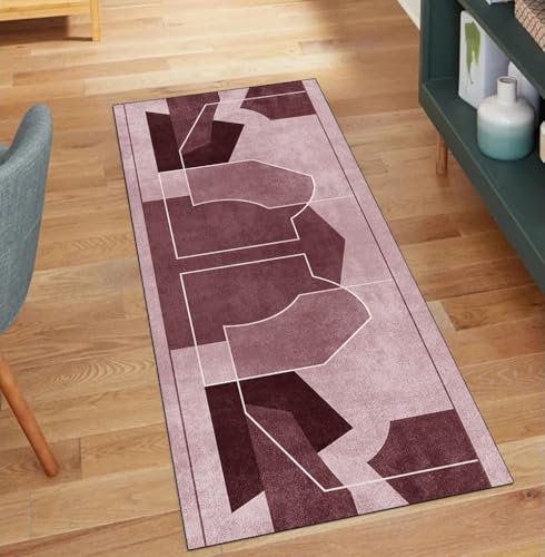 Alfombra de pasillo lavable para evitar resbalones y decorar el hogar 2