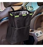 Ginsco Hanging Car Trash Bag, 3.5 Gallons Large Capacity Car Trash Can for SUV, Leakproof Car Gar...