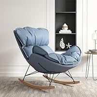 Coleman ロッキングチェア 青 フットレスト付き　オットマン付き Coleman ロッキングチェア 青 フットレスト付き オットマン付き
