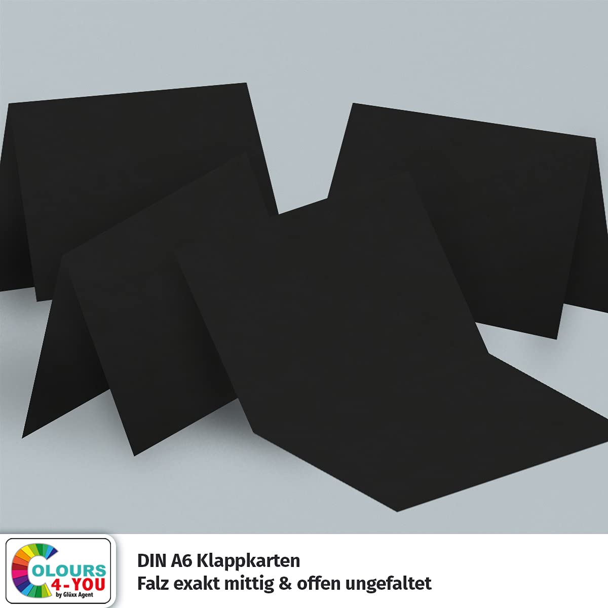 100 Sobres DIN C6, Color Negro, 11,4 X 16,2 Cm, 120 G/m², Adhesivo Húmedo, Sobres Para Cartas Sin Ventana, Para Invitaciones De Tu Agente De Glüxx