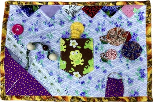 Handmade Fidget Quilt/Sensory Blanket to accommodate those needing mental stimulation