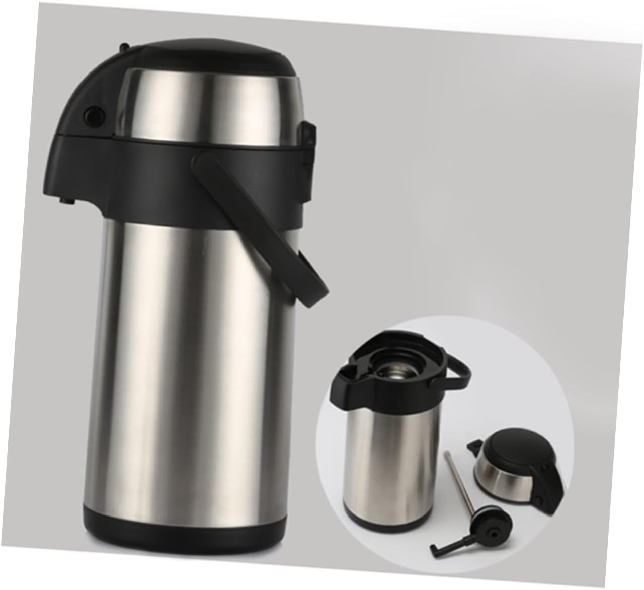 Luxshiny Insulated Water Bottle Large Capacity 2.5l Pressure Type Thermal Flask Stainless Steel Hot Water Flask Insulation Kettle