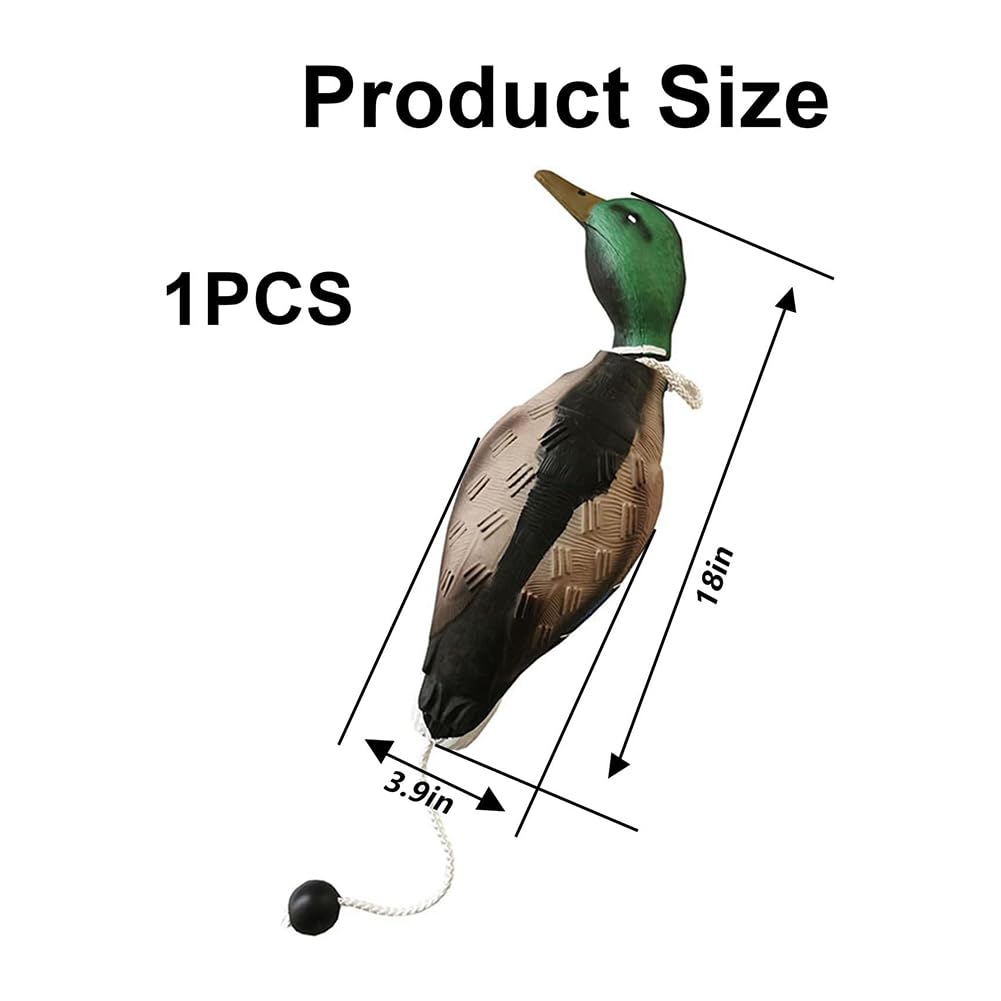 Pare-chocs en forme de canard imite un dummy de canard comme jouet de pare-chocs pour l'entraînement des chiots ou des chiens de chasse adultes