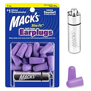 Mack's SafeSound Slim Fit Ohrstöpsel, 7 Paar