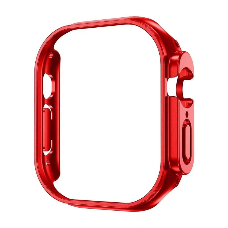 Protéger les bords d'une Apple Watch rayée grâce à la coque rouge 40 mm CZKE