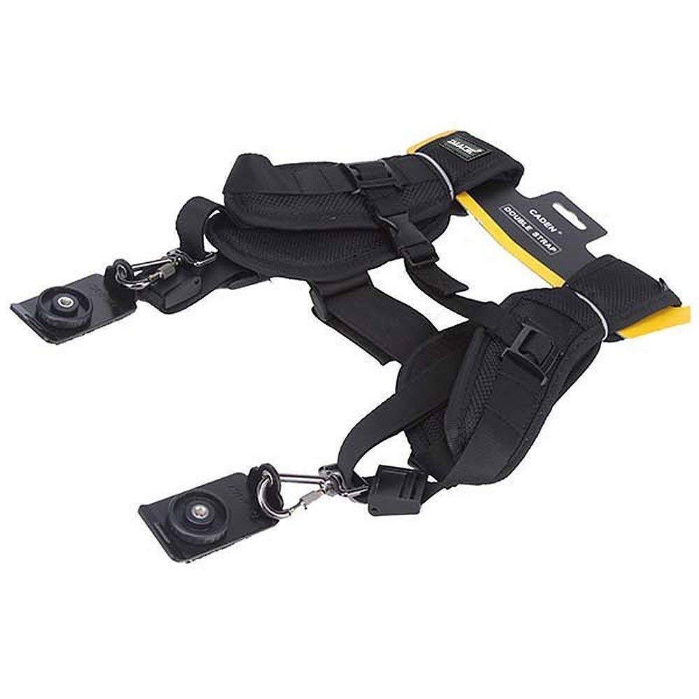 HanumexDouble Sling Strap for Two DSLR Camera Strap Carries 2 Cameras Or 2 Lenses Vertically for Nikon Canon Sony Pantex for DSLR Camera Double Sling Strap, Multicolour, Double Sling Strap