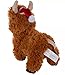 Animated Highland Cow - Bull - Singing, Dancing Animatronic Bust a MOOve with Festive Santa Hat Bundle (3 Items) Gift Bag, and Tag