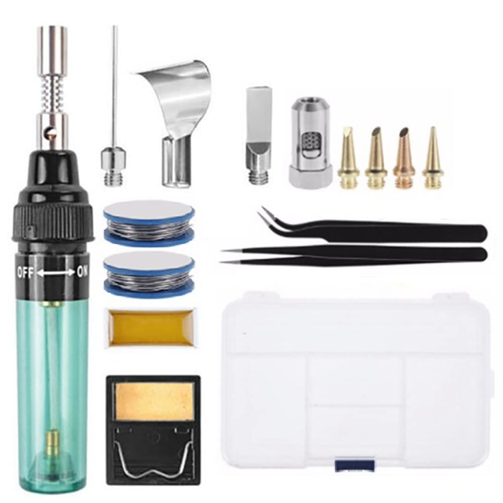 Sankaka 3 in 1 Professional Gas Soldering Iron Butane Welding Pen for Light Repairing Tin