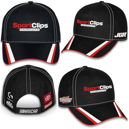 Gorra ajustable negra sublimada NASCAR 2025 miniatura 2