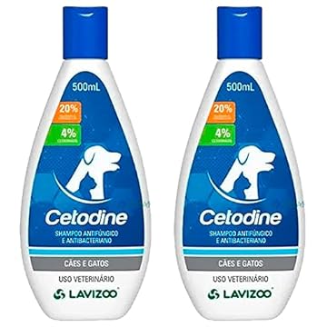 Shampoo Dermatológico Cetodine 500ml - Cetoconazol Kit Com 2