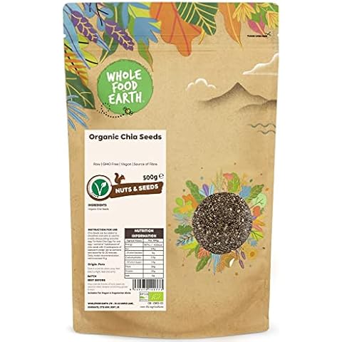Wholefood Earth Organic Chia Seeds 500g Cover