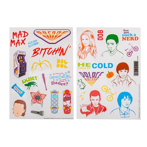 Cinereplicas Stranger Things - Pegatinas de la temporada 2 - (juego de 31) - Licencia oficial
