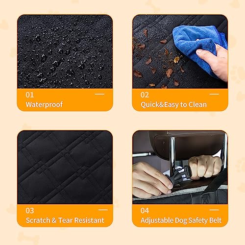 Toozey SUV Cargo Liner for Dogs XL, Waterproof Dog Trunk Seat Cover for Back Cargo Area, Dog Car Floor Mat with Side and Bumper Protector, Pet Cargo Cover Liner for SUV/Van/Truck, Black Toozey SUV Cargo Liner for Dogs XL, Waterproof Dog Trunk Seat Cover for Back Cargo Area, Dog Car Floor Mat with Side and Bumper Protector, Pet Cargo Cover Liner for SUV/Van/Truck, Black