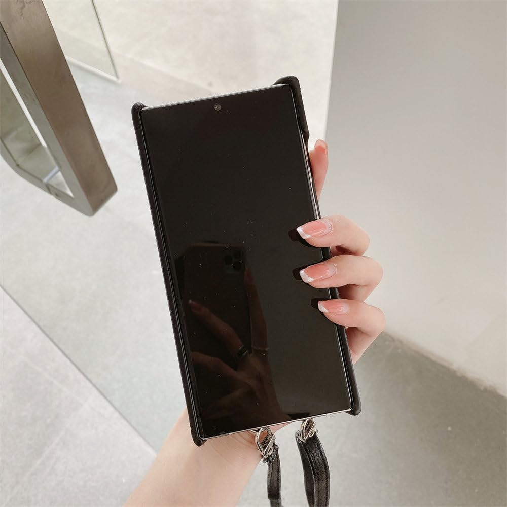 Housse en cuir portefeuille à fermeture éclair pour Samsung Galaxy S23 S22 S21 S20 FE Plus Note 20 Ultra A54 avec fente pour carte et lanière de téléphone, violet clair, pour Galaxy A52 (A52 5G)